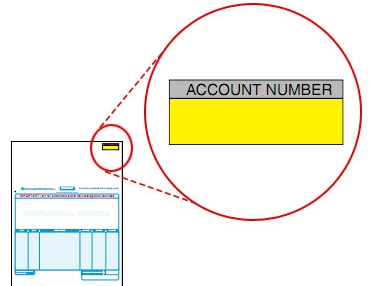 sample account number